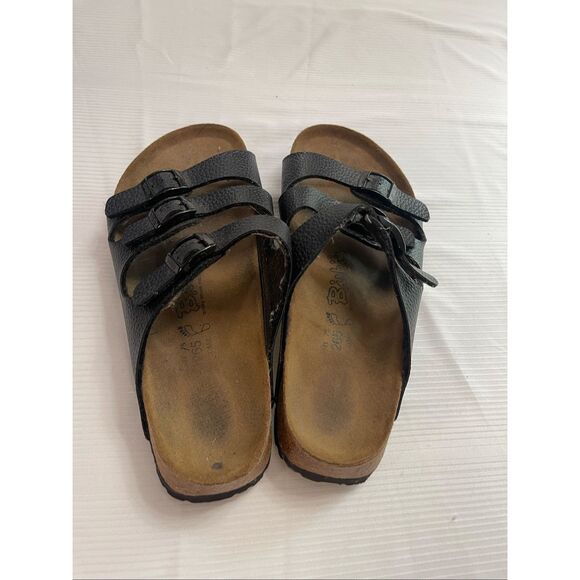 Birkenstock Black Florida Sandals Size 41 Ladies 10 Mens 8 - Picture 3 of 7